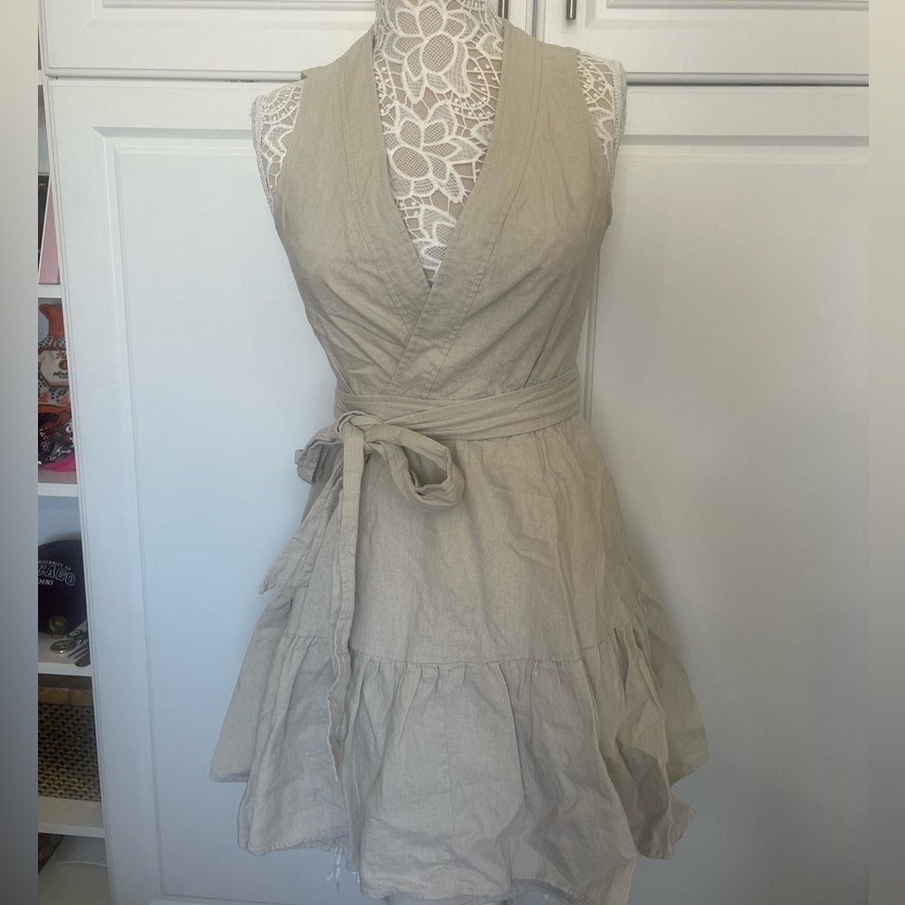 Christian Lacroix nude Wrap Dress